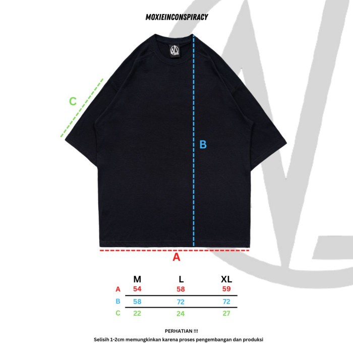 Murah Moxie Basic T-shirt Pocket Oversize 24s Washed Kaos Basic 24s Washed NON COD