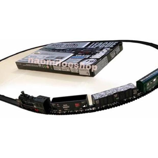 PROMO JUMBO MAINAN RAIL KING 19PCS MAINAN KERETA API 5 GERBONG LOKOMOTIF TERMURAH