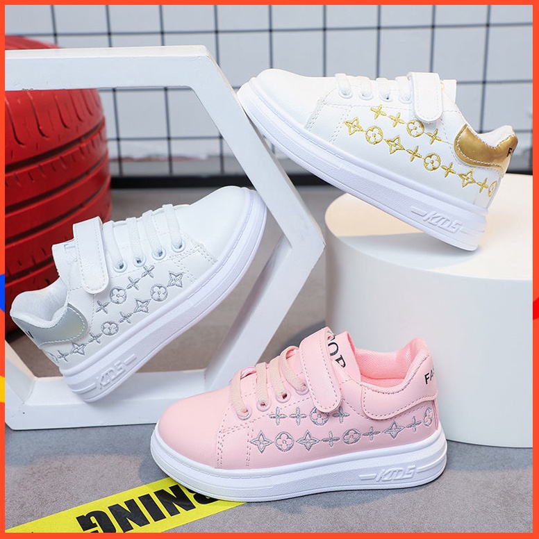 Menarik.. ukuran 26-37 Perempuan sneaker anak perempuan sepatu olahraga gadis kecil kualitas baik se