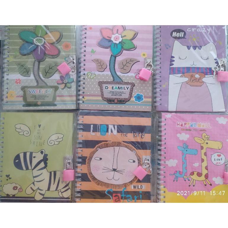 

ERA119 Buku Agenda Diary Anak Fancy Hard Cover (ada kunci gembok) **
