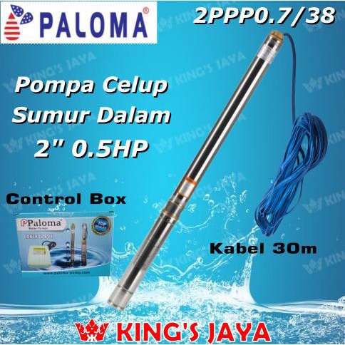 Kualitas terbaik] Pompa Satelit PALOMA 2PPP0.7/38 Submersible 2 Inch 0.5 Hp