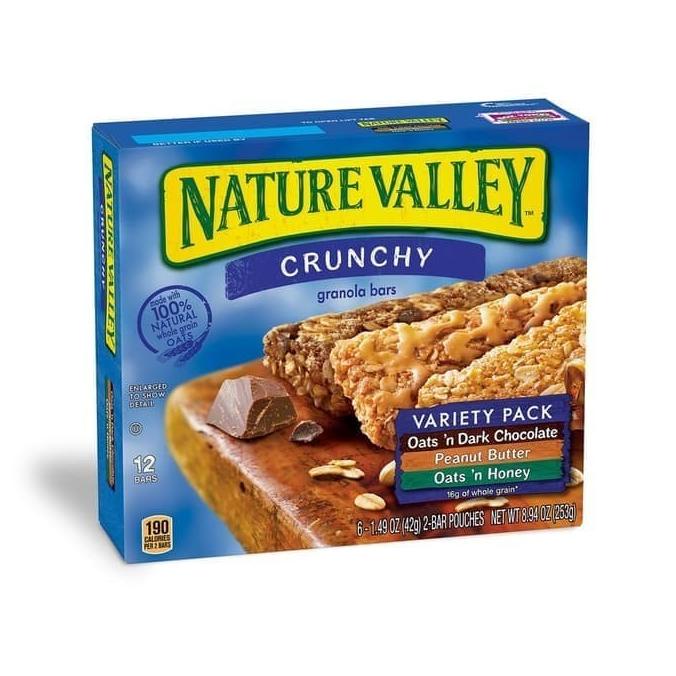 

$$$$] NATURE VALLEY Crunchy Granola Bar Variety Pack 12 Bars