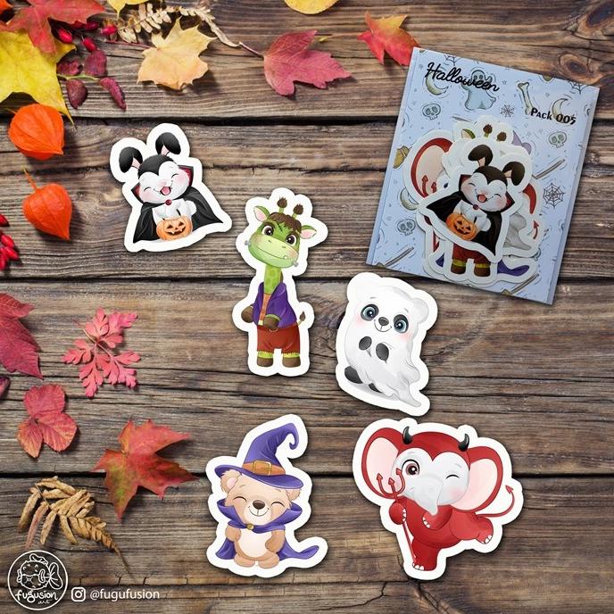 

{{{{}}] Stiker / Sticker Deco Aesthetic Journal Scrapbook Halloween 005