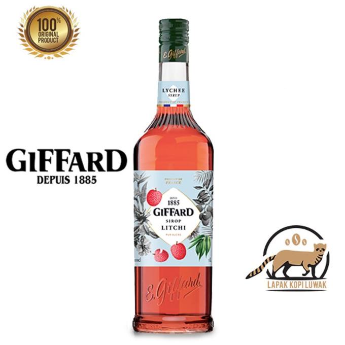 

Lychee Syrup merk Giffard 1 Lt