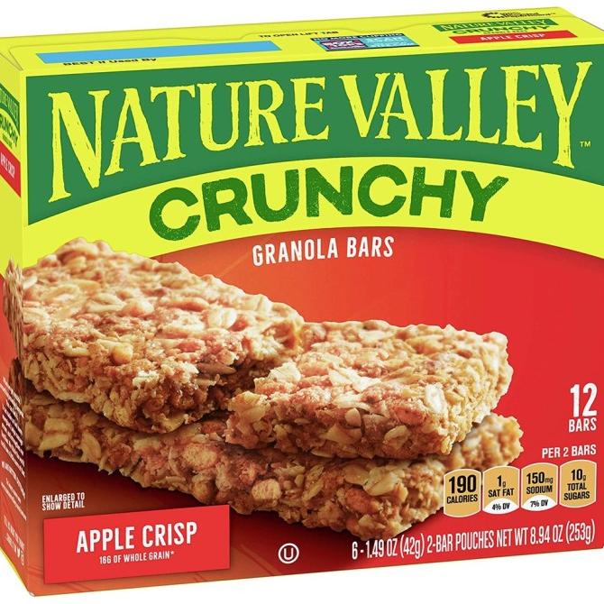 

}}}}}}] Nature Valley Crunchy Granola Bar Apple Crisp 253gr