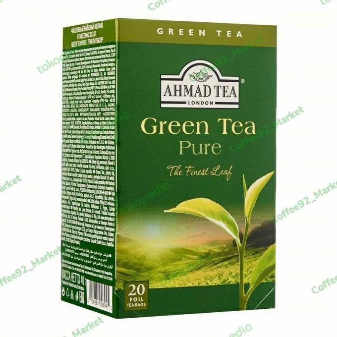 

populer] AHMAD TEA Green Tea Pure 40g The Finest Leaf 20 tea bag // China Green