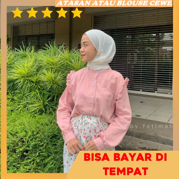 Blouse Wanita Terbaru 2023 Kekinian Viral Blus Cewek Import Shimmer Kemeja Kekinian Cewek Jumbo Blos