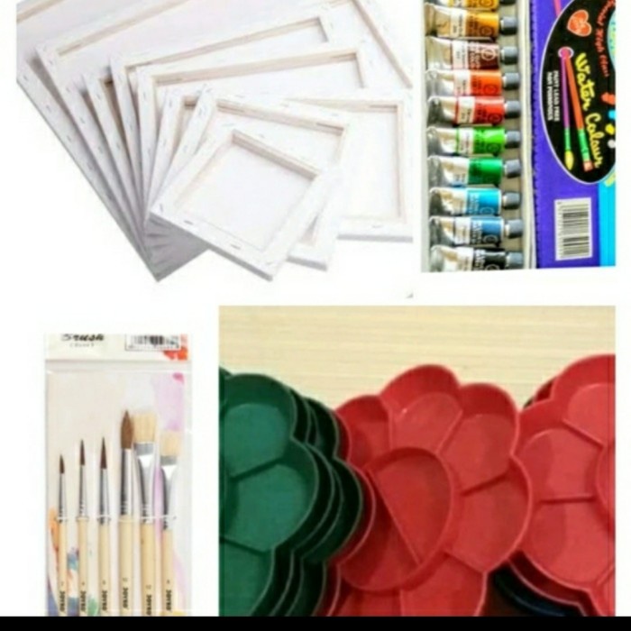 

Bestseller Paket Lukis (Kanvas 20*30&30*40Cm+Palet+Cat+Kuas)