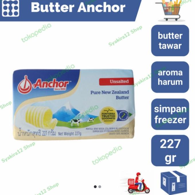 

] BUTTER ANCHOR UNSALTED 227 GR