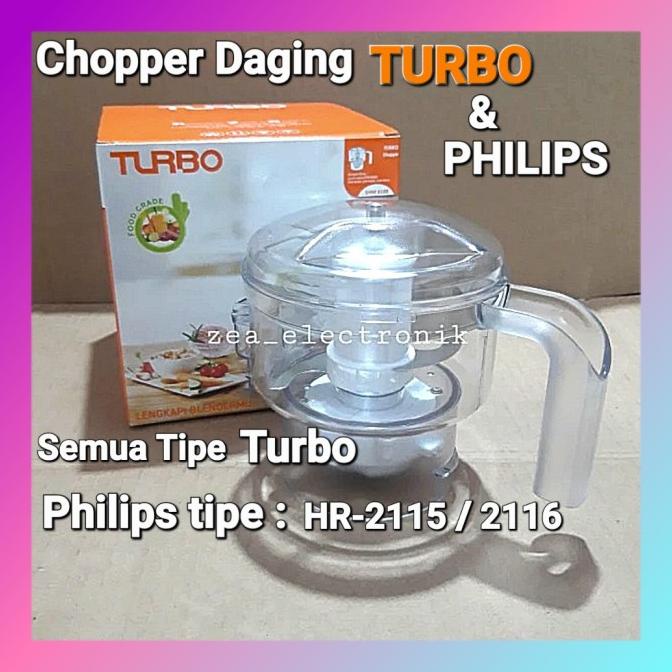 ~@~@~@~@] CHOPPER DAGING BLENDER TURBO/PHILIPS HR-2115/2116 ORIGINAL