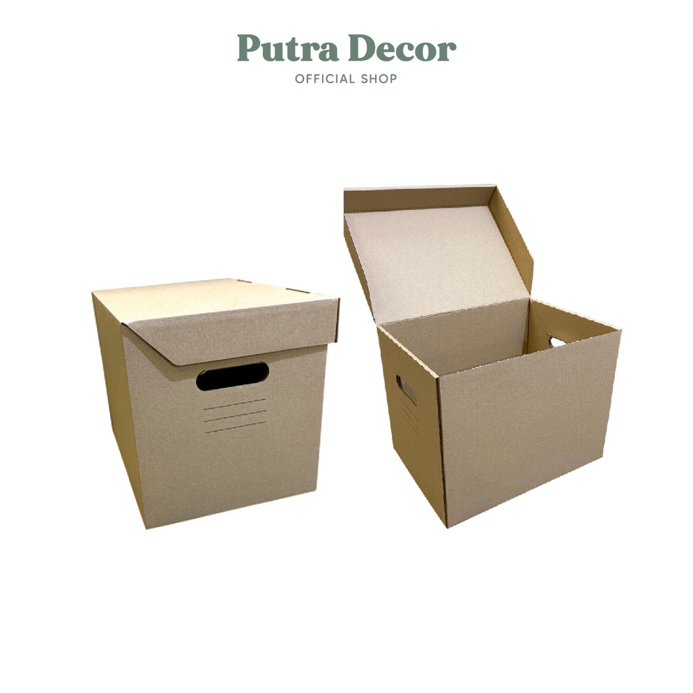 STOK TERBATAS IKEA PAPPIS Kotak dengan penutup KOTAK PENYIMPANAN SERBAGUNA, kardus organizer, kardus