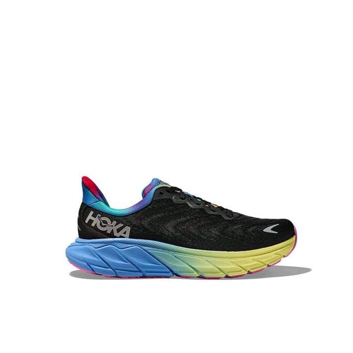 Hoka Arahi 6 Women's Road Running Shoes - Black / Silver