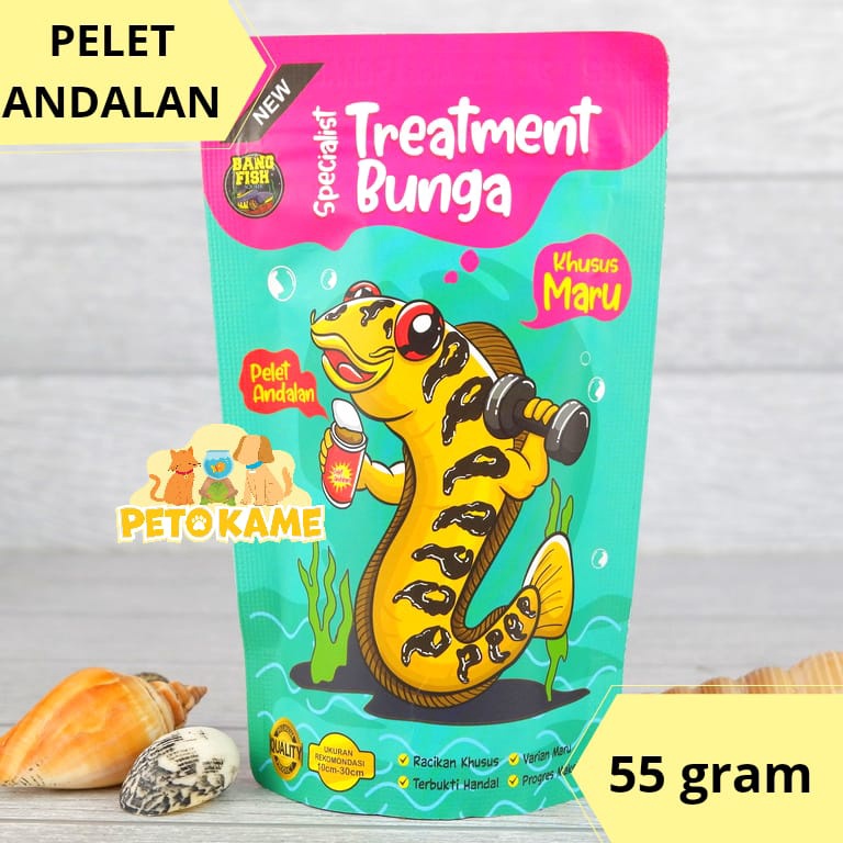 BerkualitasOo5O9 Bang Fish Pelet Andalan 50gr UNTUK PROGRES BUNGA CHANNA MARU