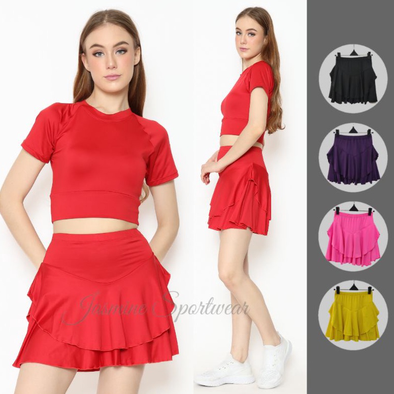 Siap Kirim.. GLORIA Belly Dance Skort / Rok Mini Celana Pendek Senam Tenis Belly Dance