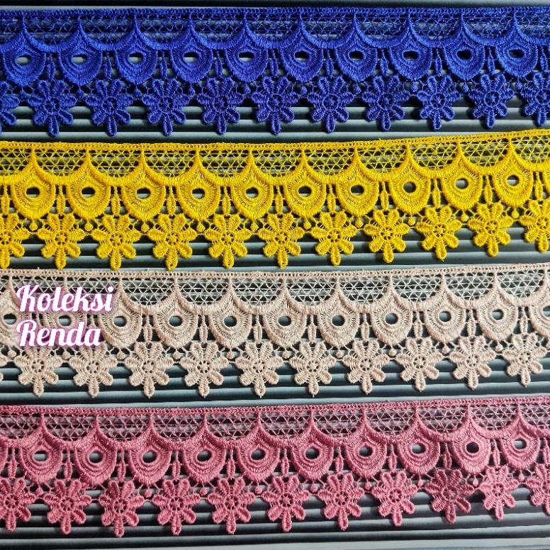 Serbuuuu.. RENDA GIPER, RENDA BORDIR LEBAR 6CM ISI 15 YARD