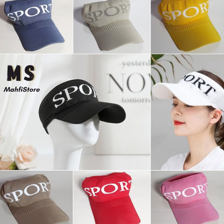 Dipesan yay5Y9k COD Topi Senam / Topi Gowes / Topi Running / Topi Import / Topi wanita/ Topi Olahrag