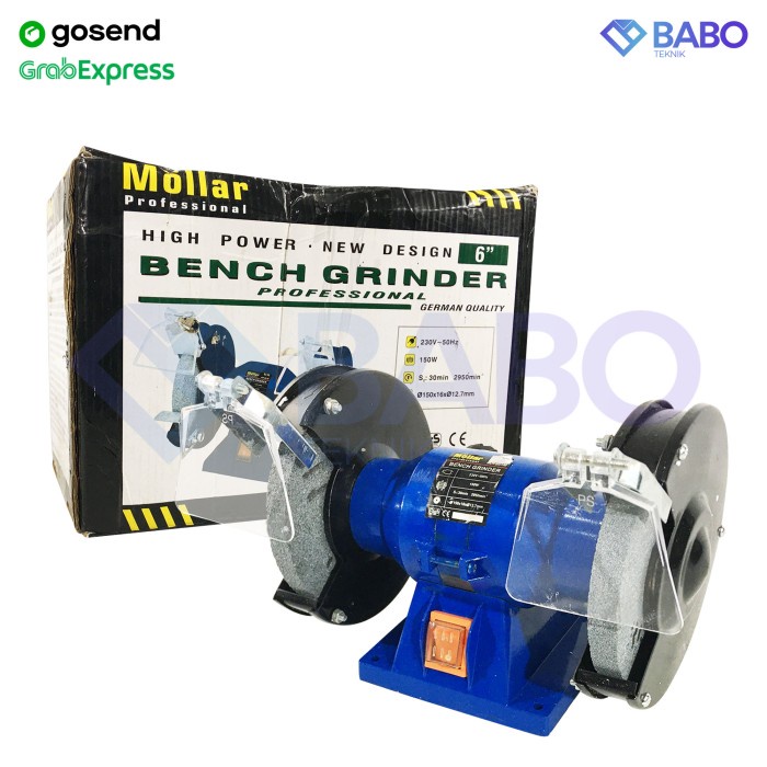 Cuci Gudang - Mollar Bg150 Mesin Gerinda Duduk Bench Grinder 6 Inch