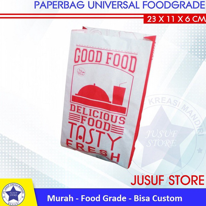 

[PRODUK 8CR9V46] Paperbag Universal Kantong Makanan Foodgrade @100pcs 99