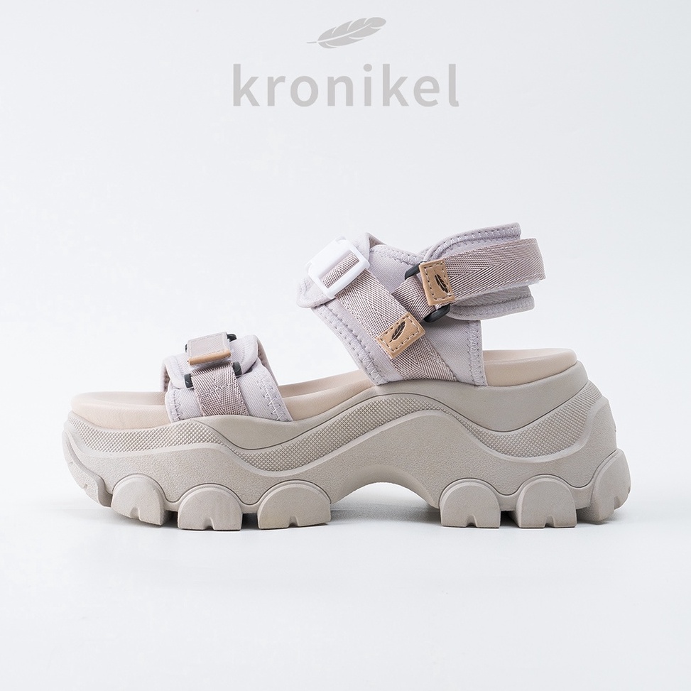 Special Price.. [PREMIUM LOKAL BRAND] KRONIKEL PROJECT // OSAKA 2-in-1 Sandals - Hojicha