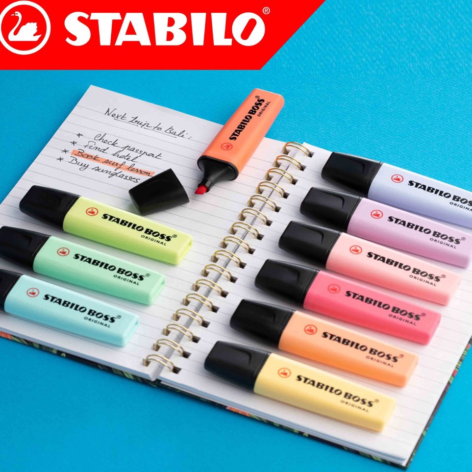 

Best Product Highlighter Pastel Stabilo Boss Textliner Penanda Buku V96 ➧