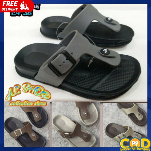 Shoes Kids Fashion Anak Anaj Amak Ansk Kekinian Termurah Sanfal Sandaal Saandal Aandal Cowok Laki La