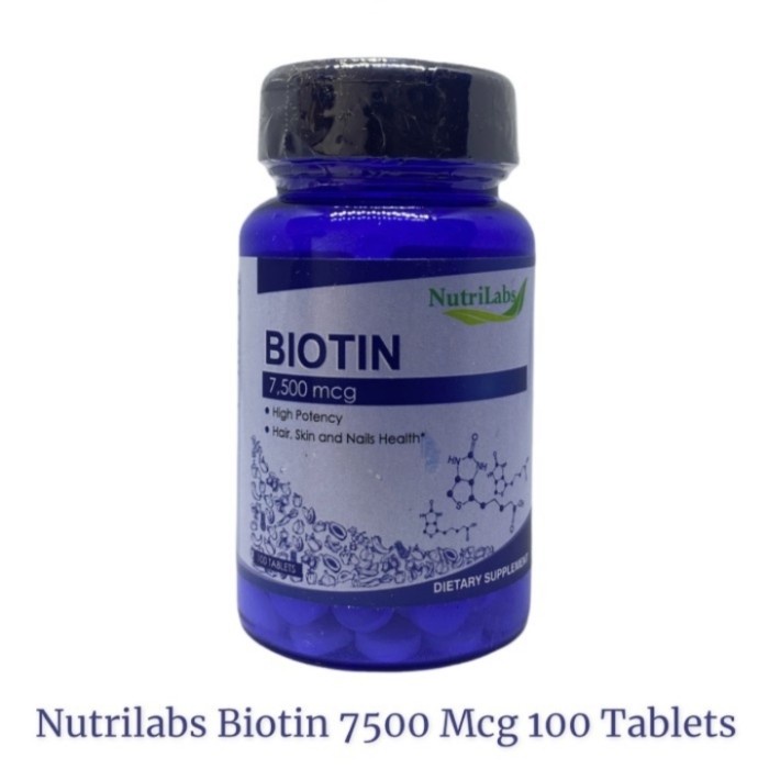 BIOTIN NUTRILABS 7500MCG ISI 100