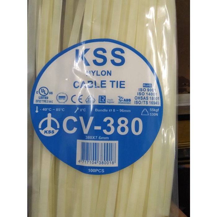 

Bestseller Kss Kabel Ties Cv 380, Tebal 7,6Mm