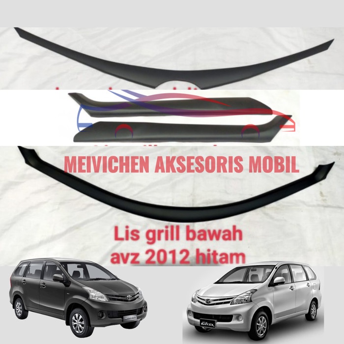 Garnish Gril All New Avanza Xenia List Grill Depan Hitam 2012 - 2015 Modif Mobil