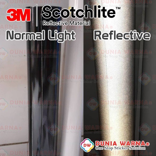 3M Scotchlite 680-85 Black Reflective Graphic Film 60Cm Stiker Meteran Berkualitas