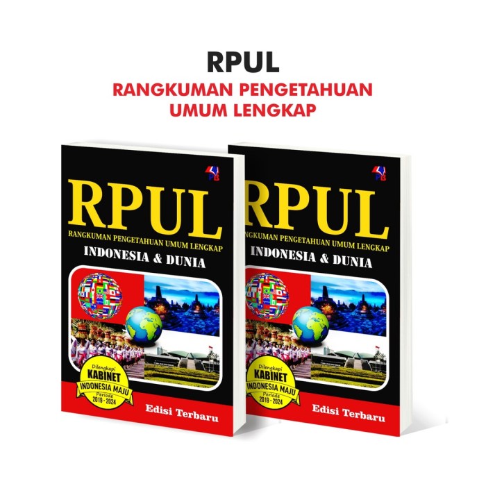 MUST HAVE RPUL INDONESIA & DUNIA UNTUK SD & UMUM HVS KABINET 2019-2024 TERBARU TERLARIS