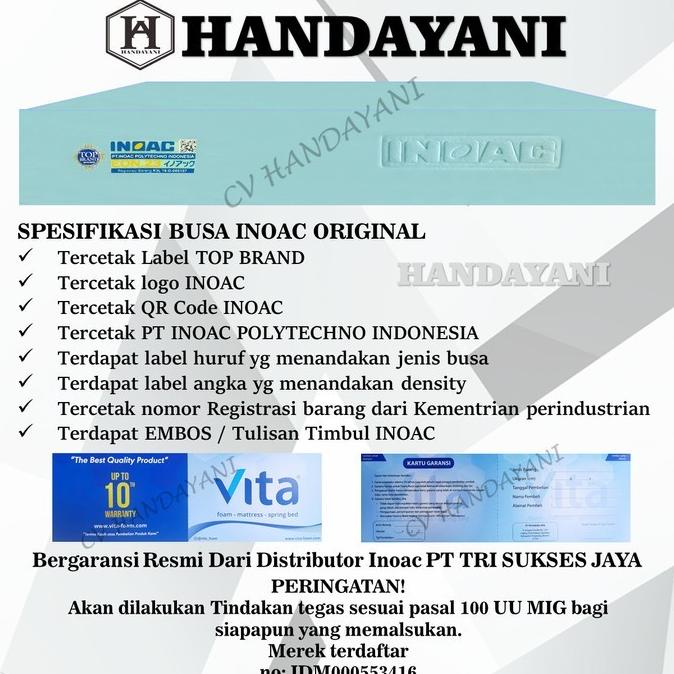 Kasur Busa Inoac 200x180x30 200x160x30 180x200x30 160x200x30 180x200