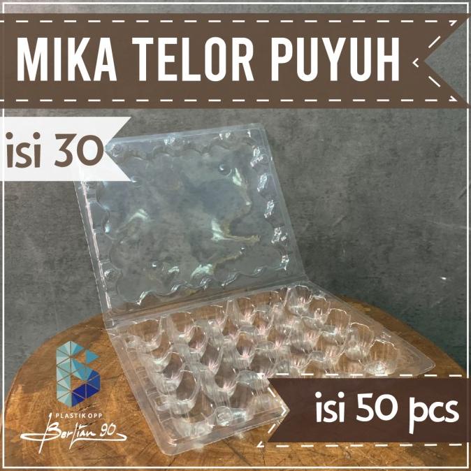 cusss order] mika tray telor puyuh isi 30 lubang - mika telur puyuh - egg tray