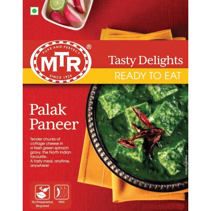 

>>>>>] Palak Paneer ready to Eat