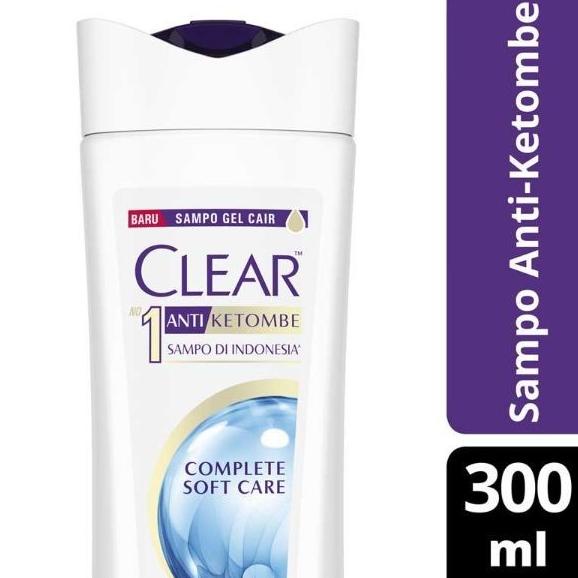 ------] Shampoo Clear Complete Soft Care 320 ml / Clear Anti Ketombe Biru 320