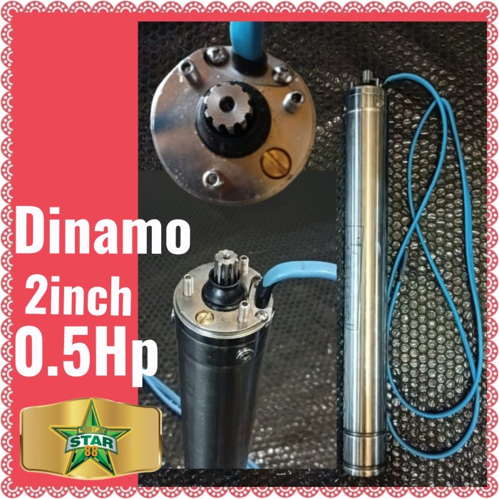 DINAMO MOTOR POMPA SATELIT 0.5HP 2" SUBMERSIBLE 2INCH NASIONAL DABAVON