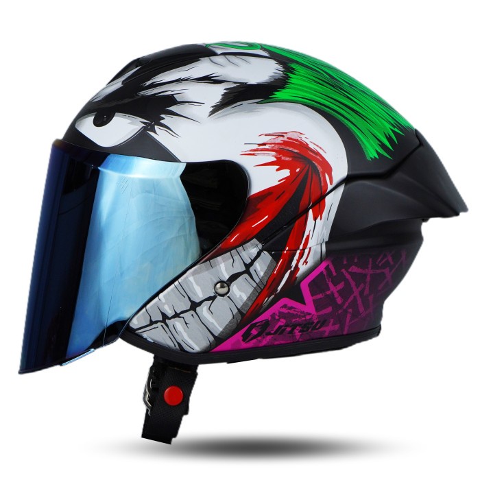 Helm Jitsu Js1 Motif Kekinian Motif Joker Black Sni Visor Venom