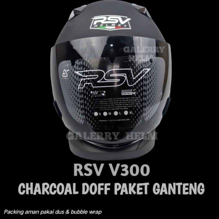 Rsv Sv300 Charcoal Doff Paket Ganteng Helm Rsv
