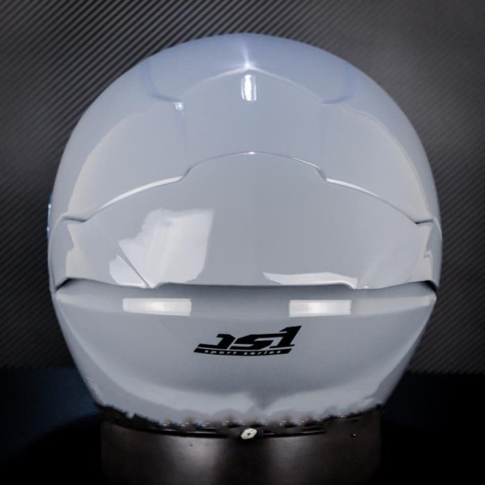 Helm Jitsu Js1 Solid Grey Gorila Gloss Half Face