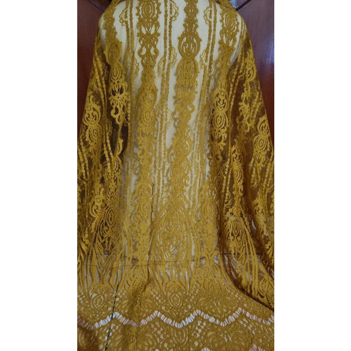 KAIN BROKAT SEMI PRANCIS BRUKAT SEMI PRANCIS 1,5 METER BAHAN KEBAYA