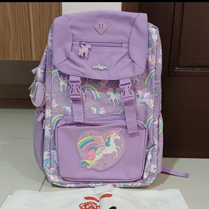 ✿KOP✿ Smiggle Backpack Foldover Unicorn Beyond/ Tas Sekolah Anak Cewe Smp/  BERKUALITAS