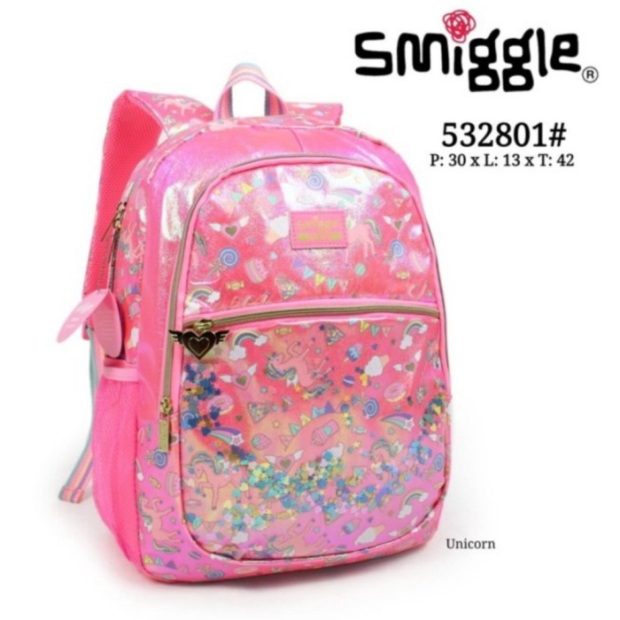 ✿KOP✿ Smiggle Uni Fiesta Baclpack/ Ori/Tas Ransel Anak Perempuan/ Kado DISKON