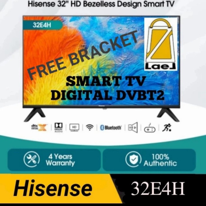 Smart Tv 32 Inch Hisense 32E4H Hd Digital Tv 32" Led Tv 32 Digital