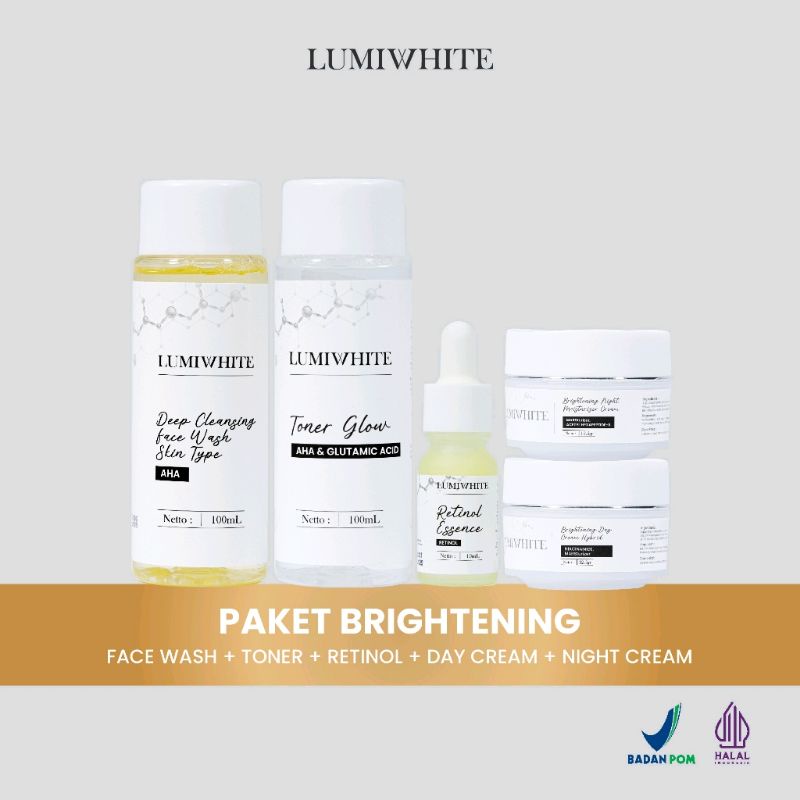 ESP1 Skincare Pemutih Wajah Lumiwhite Package Series - Paket Brightening Lengkap