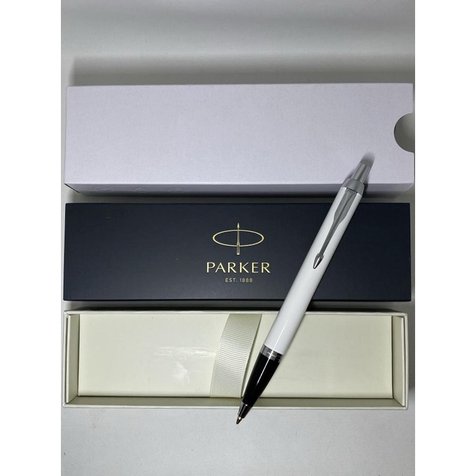 

Kualitas terbaik] Pulpen Parker New Im White Original BP CT ( Klip Silver )