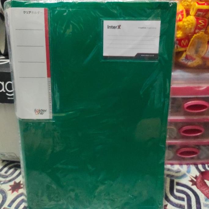

```````] folder one clear holder 60P FC green / pcs