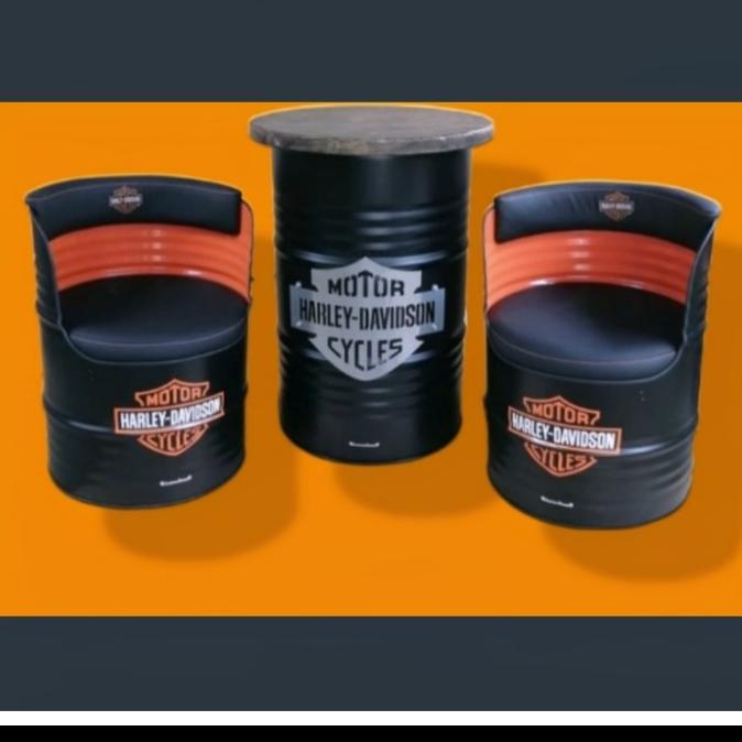 (:(:(:(] Set Kursi Drum ( 2pcs ) + Meja