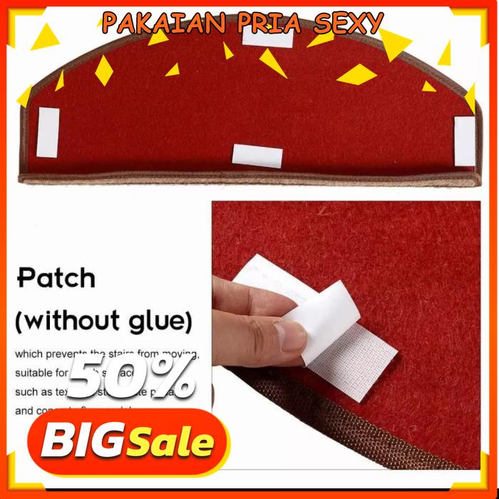 

ONGKIR NOL 14PCS ANTI SLIP STAIR CARPET / KARPET TANGGA ANTI LICIN OVAL 6524CM !!