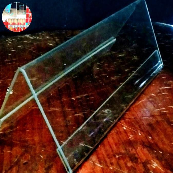 Produk Unggulan] Akrilik papan nama meja uk 10x20cm tebal 3mm