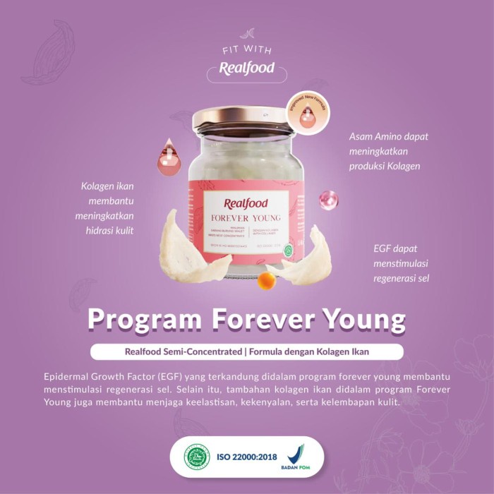 

Laris Realfood Forever Young 6 Jar Bonus 2 Jar