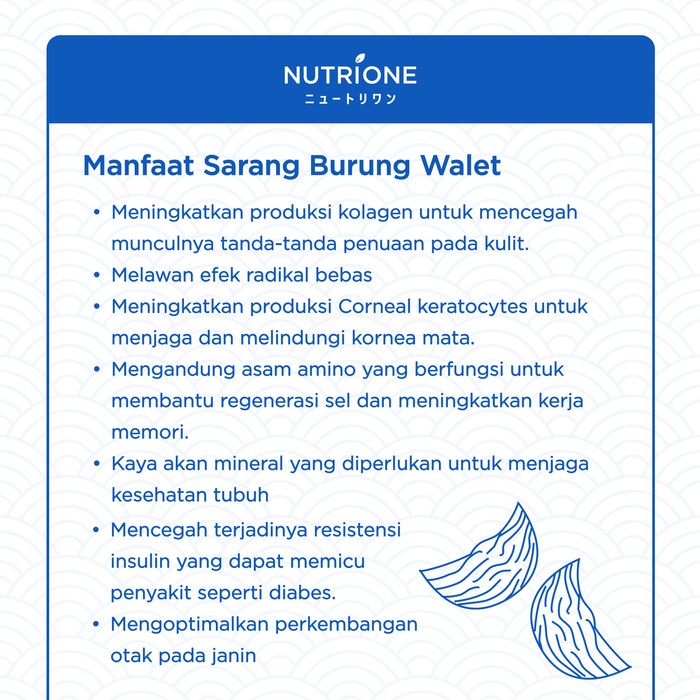 

Laris Minuman Sarang Burung Walet / Bird Nest Nutrione 100% Asli - 6 Botol